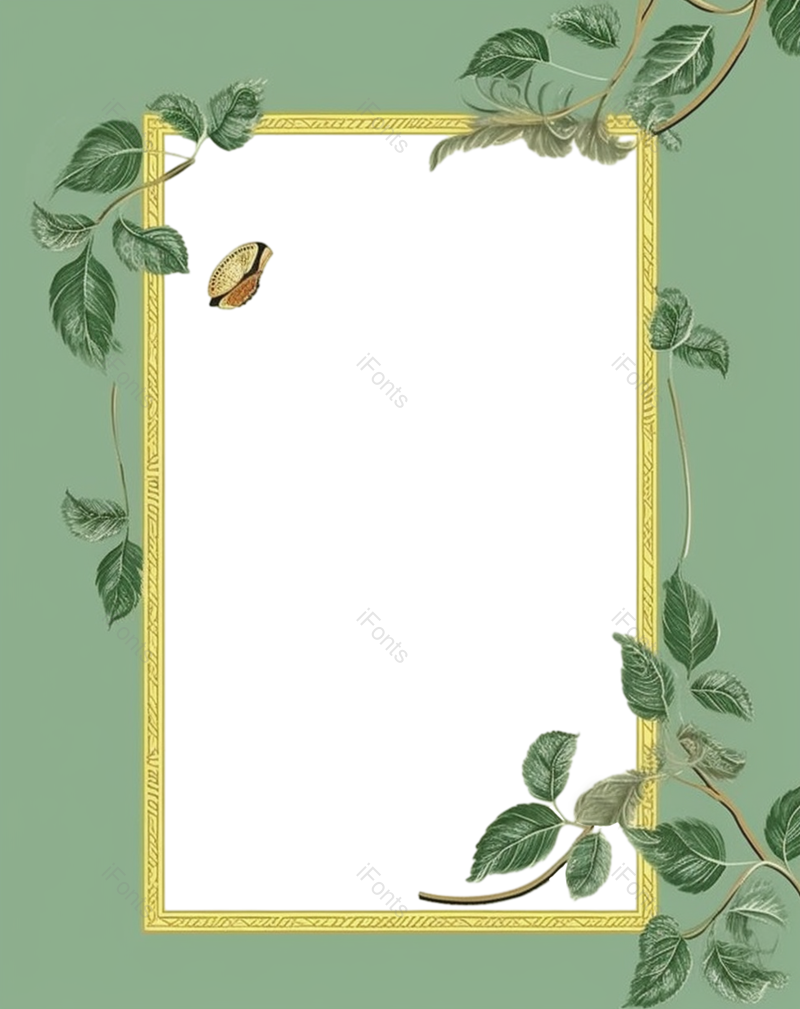 边框图片,中国风元素,清新PNG,文艺免抠素材